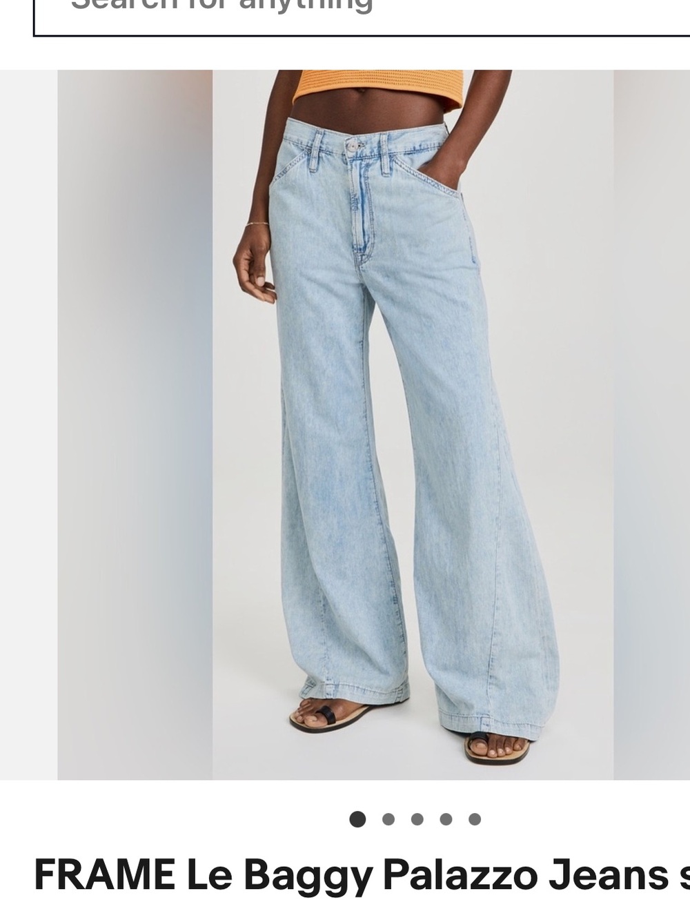 Frame Denim Light Blue le baggy palazzo size 28